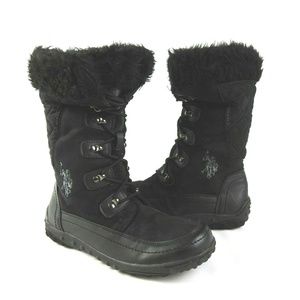 U.S. Polo Assn. Abbey Black Snow Boots